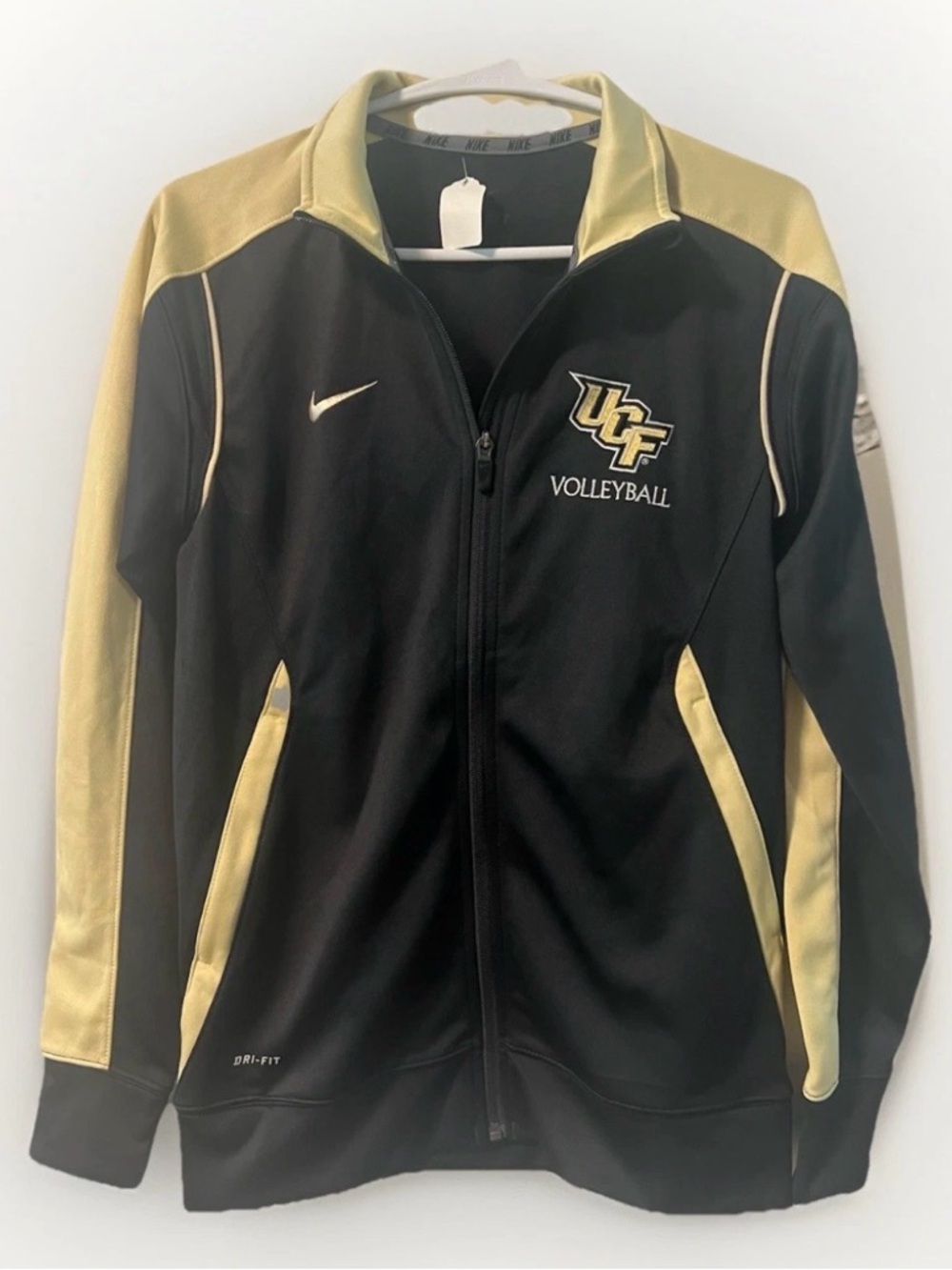 Nike Black and Gold UCF Volleyball Varsity Jacket